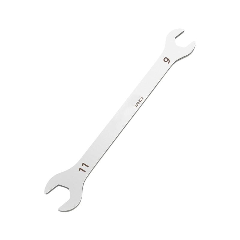 Double Headed Slim Wrench Open End Spanner High Strength Carbon Steel Repair Tool for Tight Space and Various Nut Size