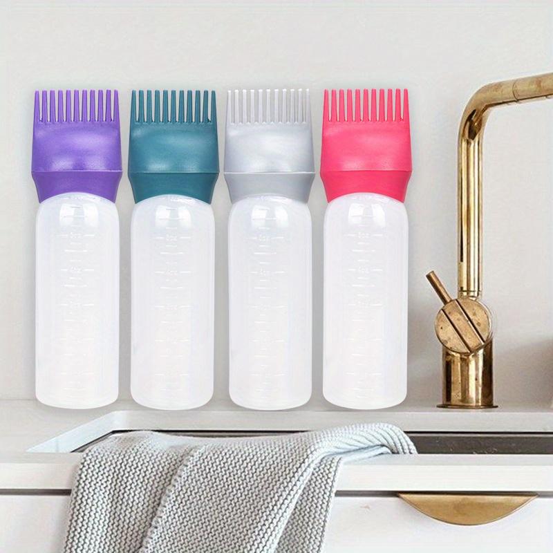 Empty Clear Pp Plastic 120ml Squeeze Applicator Bottles for Hair Oil Hair Dye Bottle, Hair Dye Applicator Bottles Plastic Squeeze Dyeing Shampoo