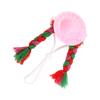 Mini Hat with Long Braids For Cockatiel Parrots Small Pet Party Photo Props Soft Guinea Pigs Hamster Costume Accessories