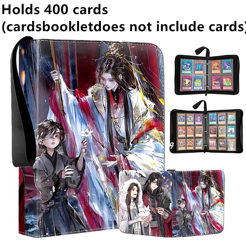 400 szt./900 szt. Album na karty Książka Anime Błogosławieństwo Niebiańskich Urzędników Kolekcja Kart Zamek na Zamki Binder na Karty Kolekcjonerskie Prezent dla Dzieci