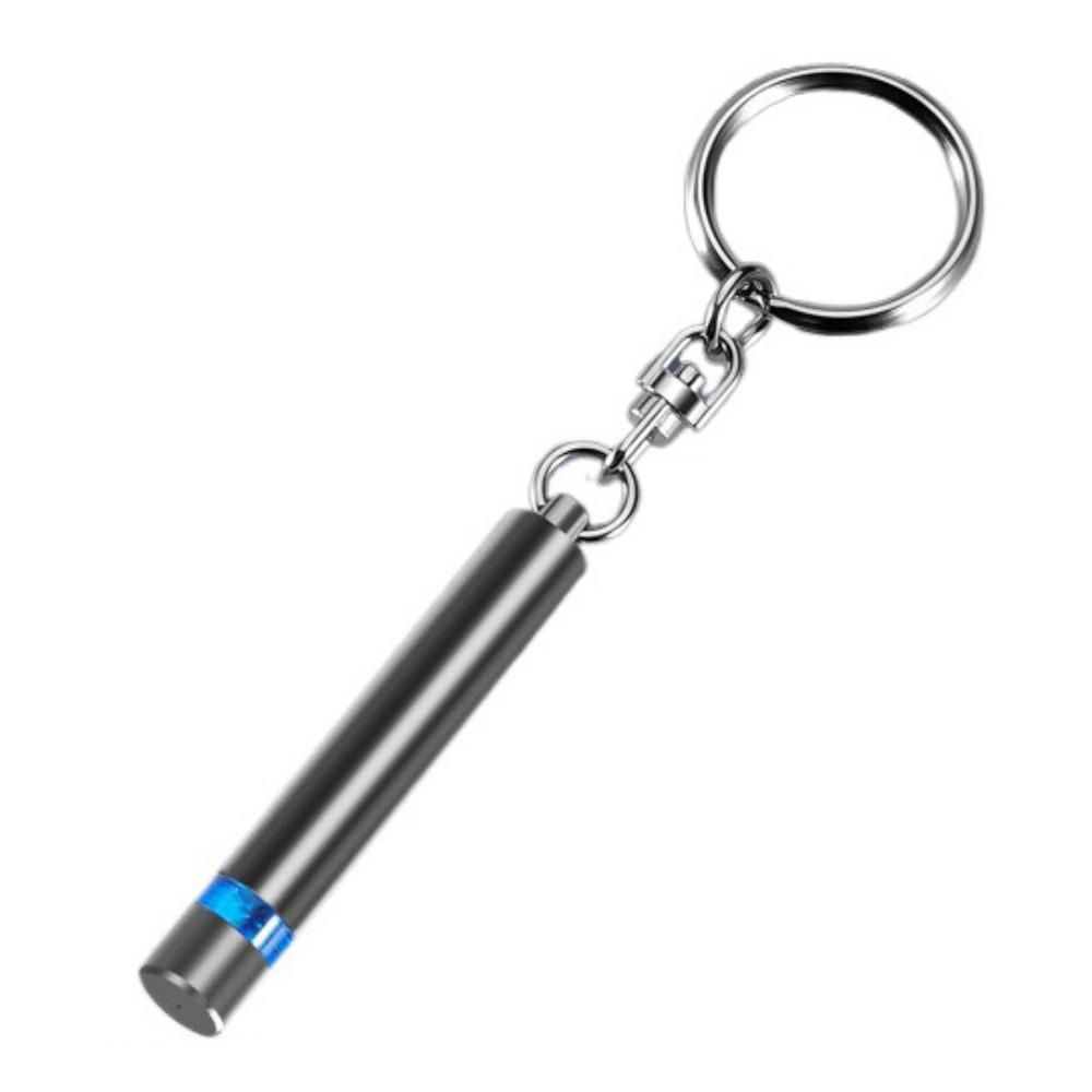 Portable Anti-Static Keychain Safety Universal Car Body Static Eliminator Compact LED Light Vehicle Discharge Tool Auto Key 53mm синий