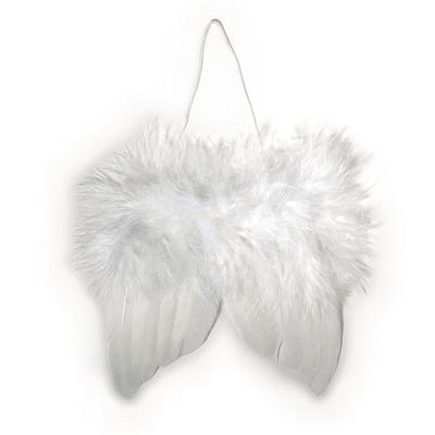 Feather Angel Wings, White, 10cm, 2 Pcs