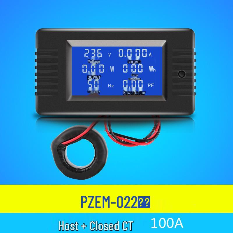 Peacefair AC Digital Power Tester: Multifunction Voltage, Current, Power, Frequency, and Energy Meter.