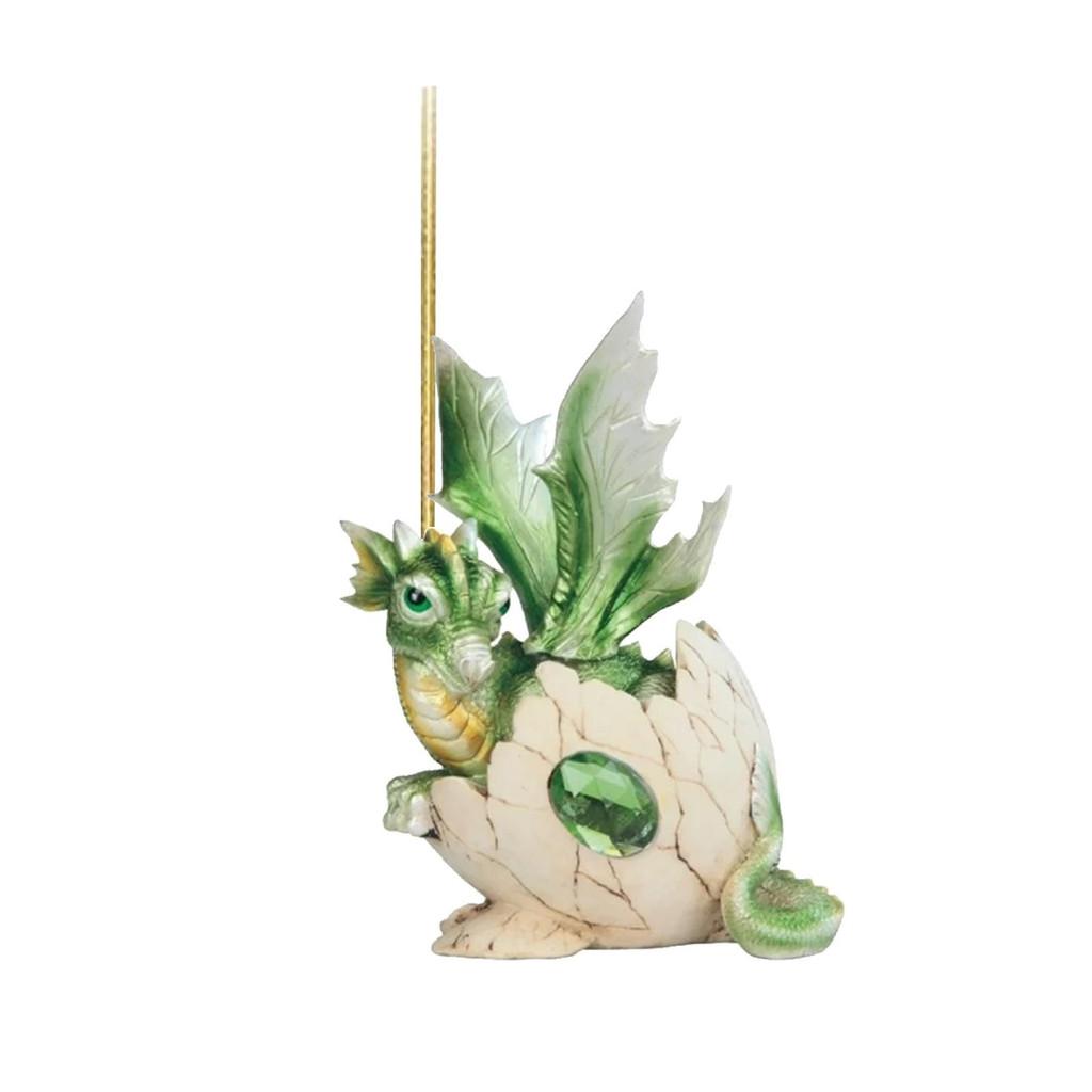 Unique Acrylic Eyeball Dragon Car Pendant Cheerful Christmas Tree Ornament Decorative Gift