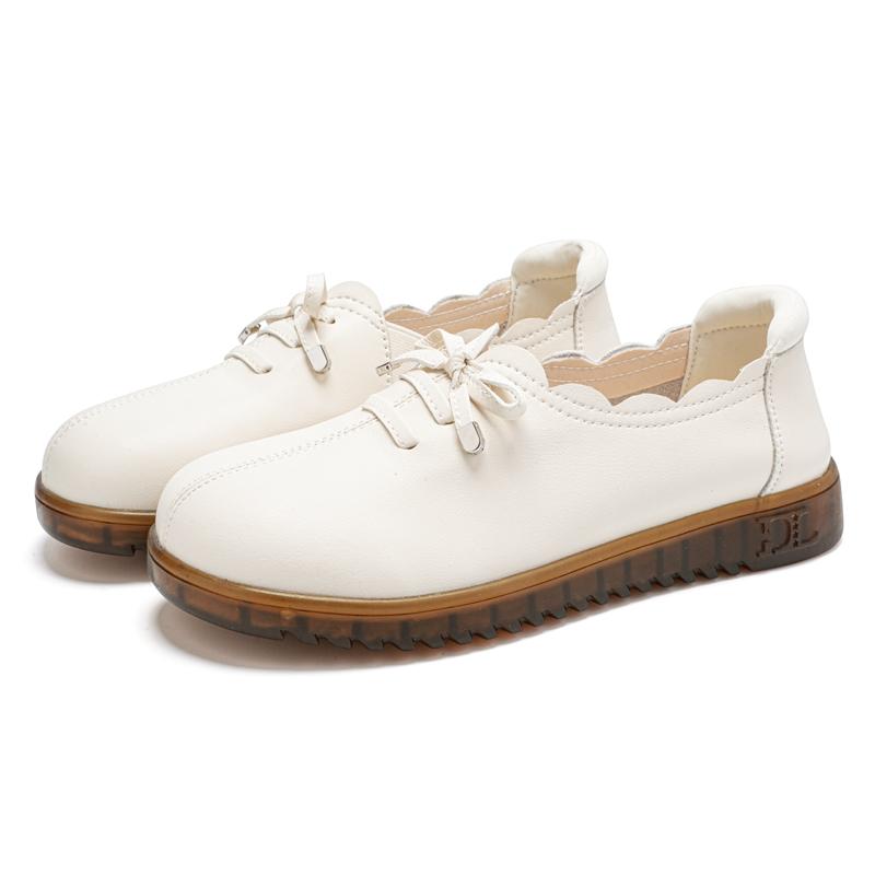 Damskie mokasyny skórzane buty płaskie do jazdy codzienne buty do chodzenia minimalistyczne letnie buty ciążowe dla dziewczyny plus size