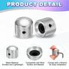 uxcell 4pcs Metal Guitar Knobs Inch Universal Volume Tone Audio Control Dome Knobs Bass Speed Control Shaft Knobs Guitar Bass Accessory Wrench