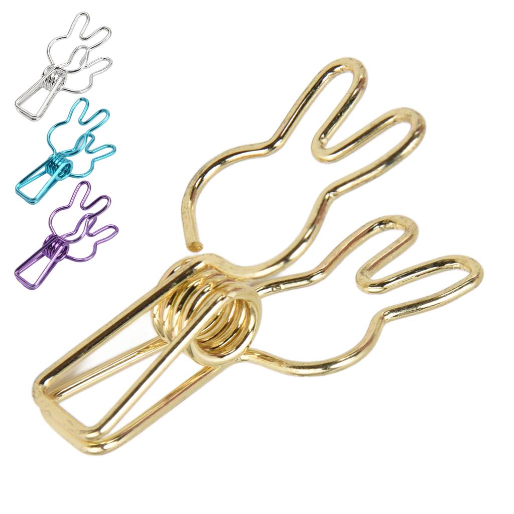20 ks spony Víceúčelová multifunkční galvanizační spona z dutého kovu se silnou pružinou