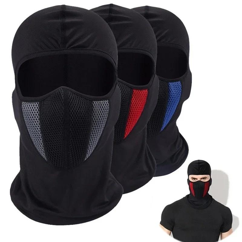 Atmungsaktive Sturmhaube, Motorrad-Vollgesichtsmaske, Motorrad, Radfahren, Fahrradmaske, Motocross-Helm, Kapuze, Moto, Reiten, Hals-Gesichtsmaske