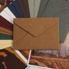 Retro Linen Texture Love Letter Set: Western Style Triangular Envelopes with Specialty Storage