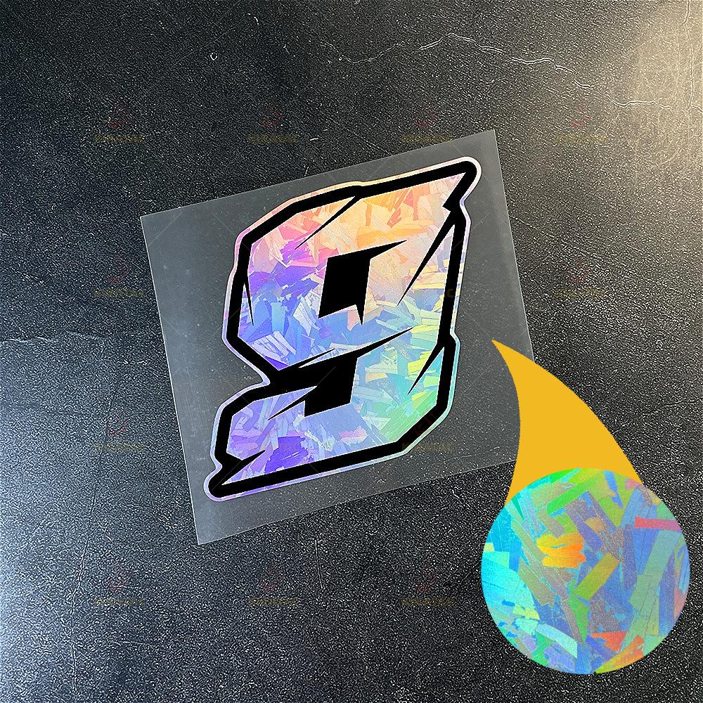 

1pc Holographic Number Motocycle Sticker Waterproof for Helmet Fender Fairing Fuel Tank Car Body Bicycle Universal Vinyl Decal S-High 5cm