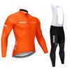New STRAVA Cycling Suit Long Sleeve Strap Suit Men's and Women's Cycling Suit Road Cycling Shirt