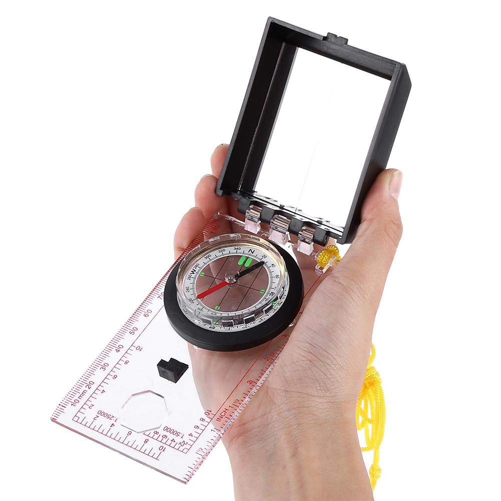 Multi Functional Compass With Mapping Ruler and Mirror Emergency Kit For Outdoor Activities