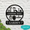 Einzigartiges Metall-Gartenschild im antiken Stil, personalisiertes Hofornament, stromlose Gartendekoration