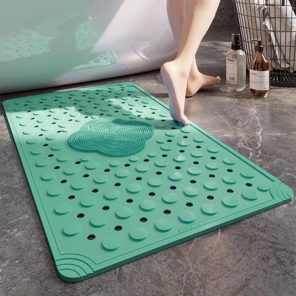 Waterproof Anti-Slip Bathroom Mat with Suction Cups and Massage Surface