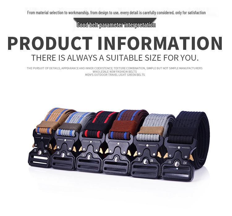 Men's Tactical Outdoor Cobra Quick-Release Nylon Belt