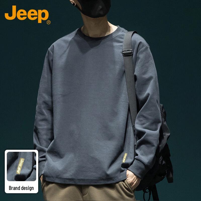 JEEP Men s Heavyweight Casual Long Sleeve T-Shirt 3XL