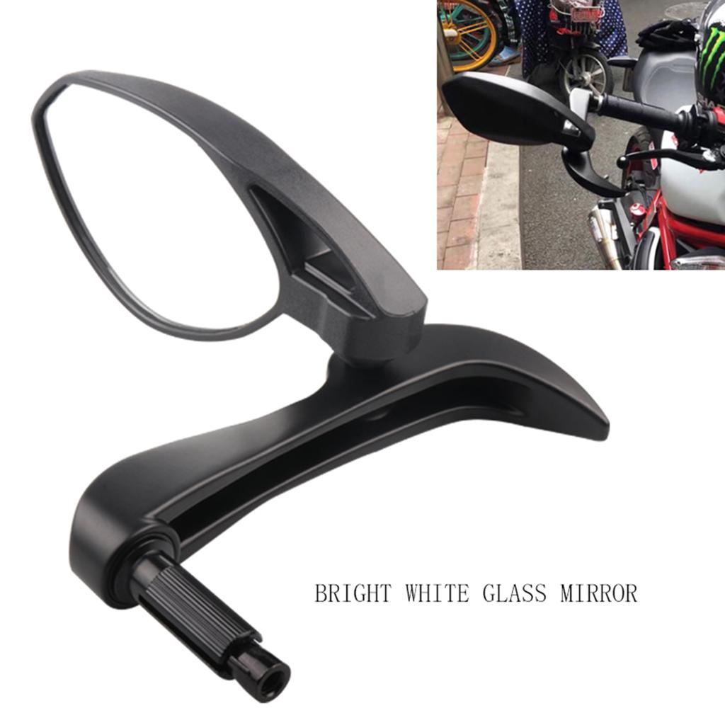 1 Pair Motorcycle Rearview Mirror for Scooter Electromobile Convex Rear View Mirror High Definition Handlebar End Mirror