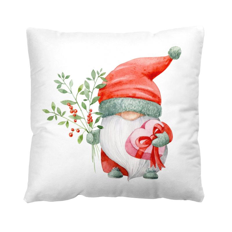 

Рождественская подушка с принтом, наволочка, подушка Санта-Клауса, подушка для рождественской елки, подарок может быть настроен 40x40cm