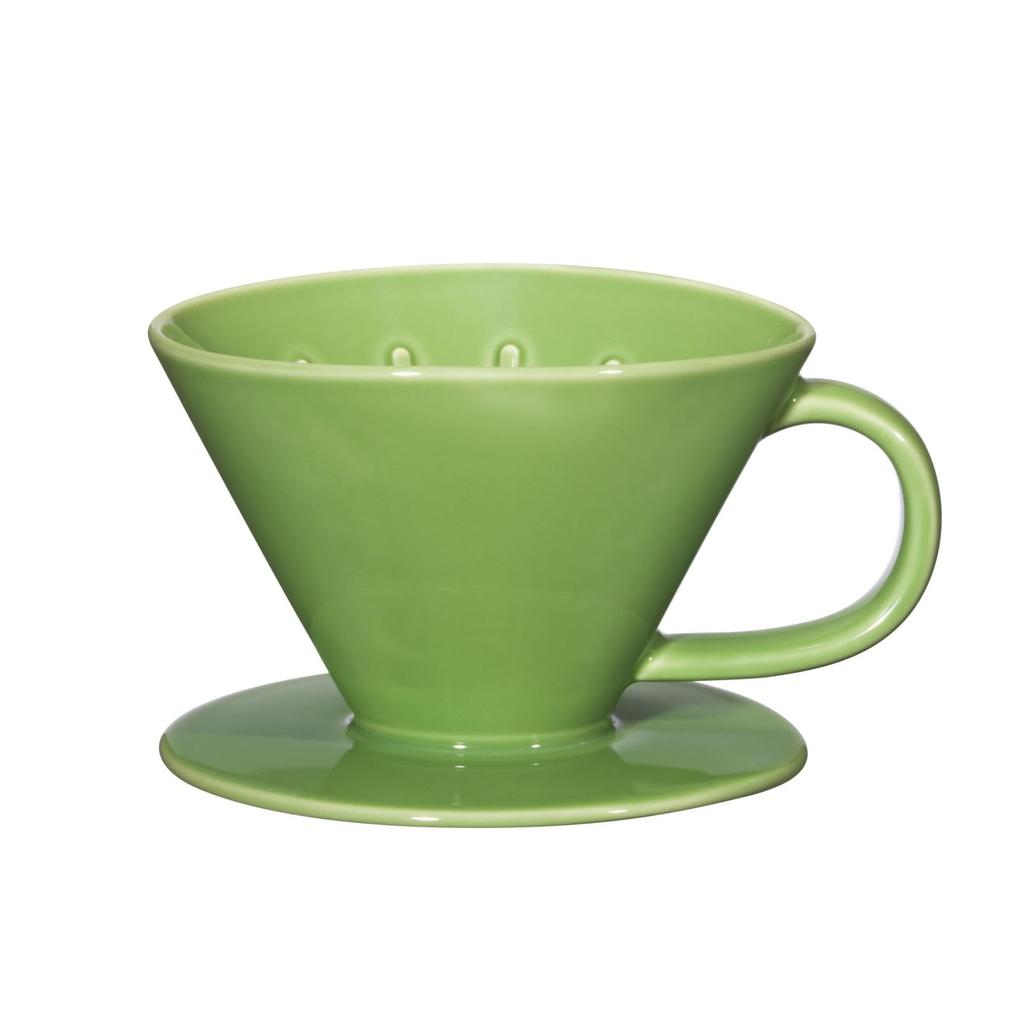 Hasami Ware Common Coffee Dripper, Green, Diameter: Approx. 13.5cm, Made In Japan, Product Number 26028