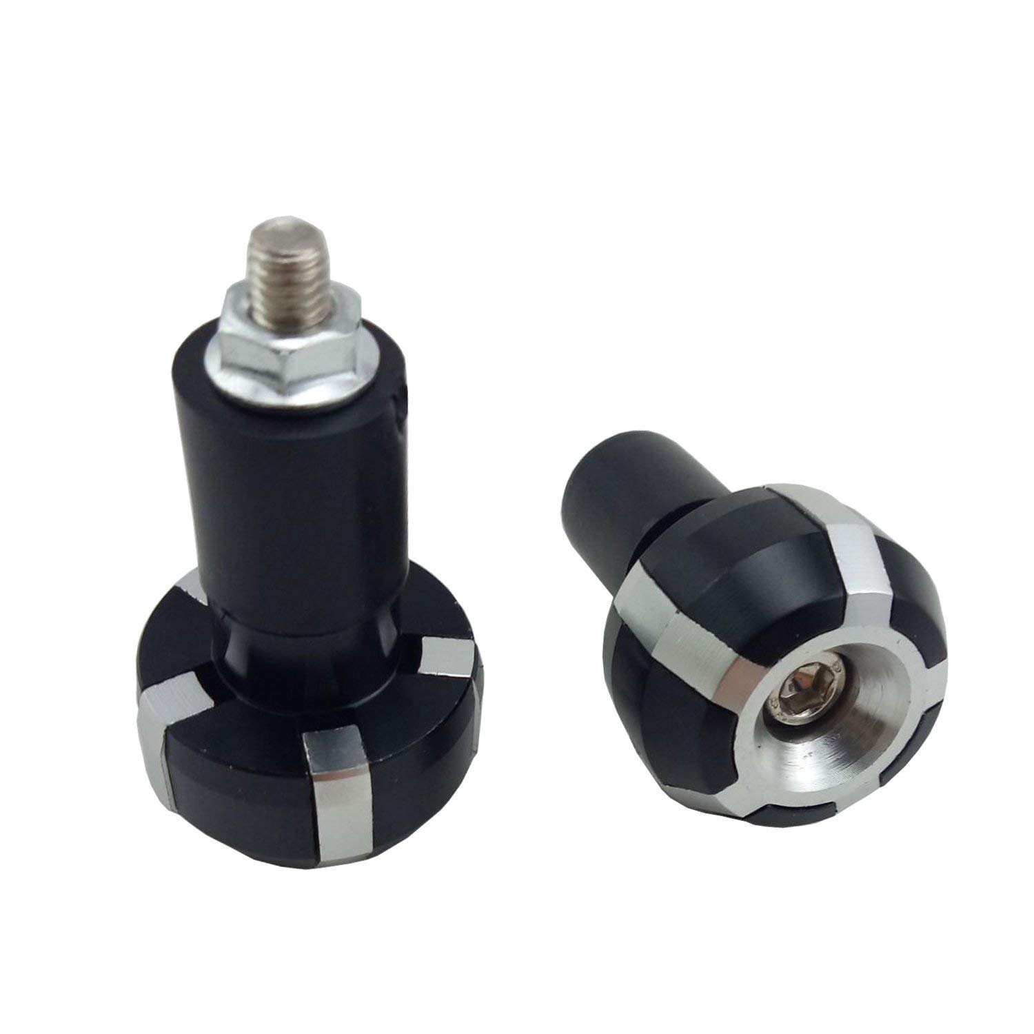 Szmsmy Special bar end! Grip Bar End Motorcycle Handle (Silver)