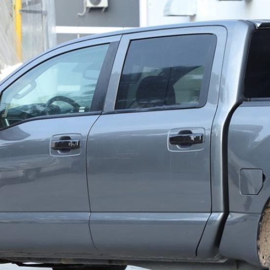 Carbon Fiber ABS Exterior Door Handle Trim Cover For Nissan Titan 2016-