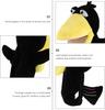 Plush Crow Hand Puppets, Fox Finger Toys, Cute Animal Puppets for Ventriloquism, Hand Dancing, and Theater, Halloween, Christmas, and Birthday Gifts