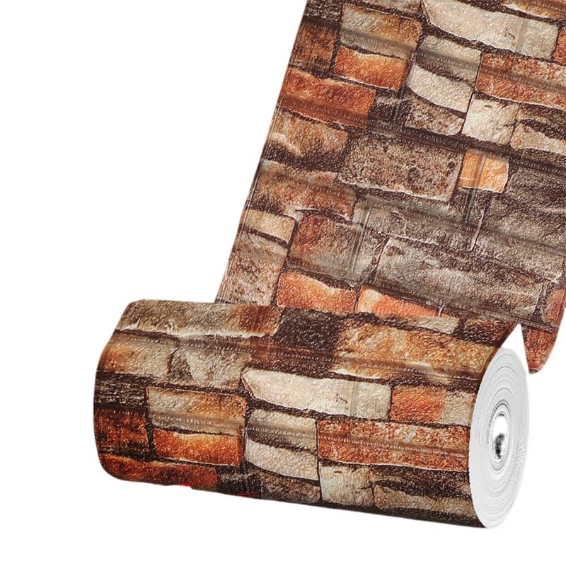 3D Tapetendekoration Selbstklebende Antike Schaumstoff-Ziegel Tapete Wohnzimmer Schlafzimmer Wasserdichter 3D Wandaufkleber