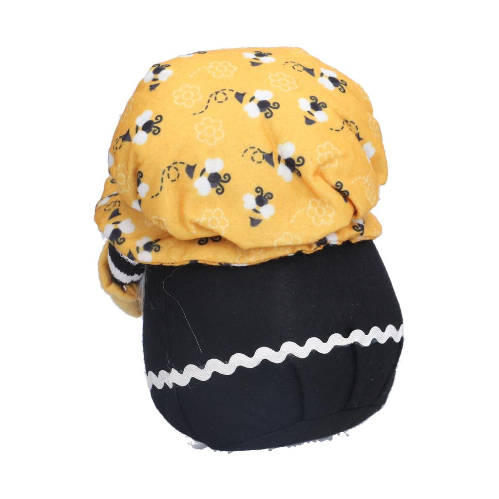 Patrón de Abeja Muñeco Gnomo Enano Muñeco sin Rostro Adorno Decoración para Sala de Estar Sofá Escritorio Estantería