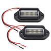 2Pcs Waterproof 6 LED 12/24V Car Truck Trailer License Plate Light Tail Lamp