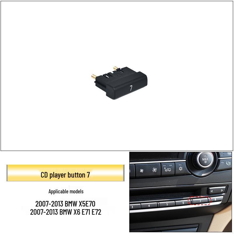 Buton audio compatibil pentru BMW X5/X6 E70/E71 Reglare volum player CD