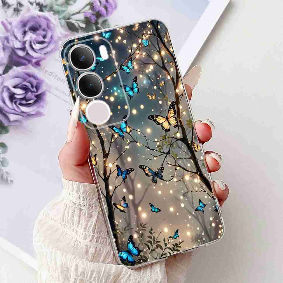 For Vivo Y19s V2419 Case Luxury Painted Cover Soft Silicone Casing For Vivo Y 19s Y19s Y 29 Y29 5G Back Cover Bumper