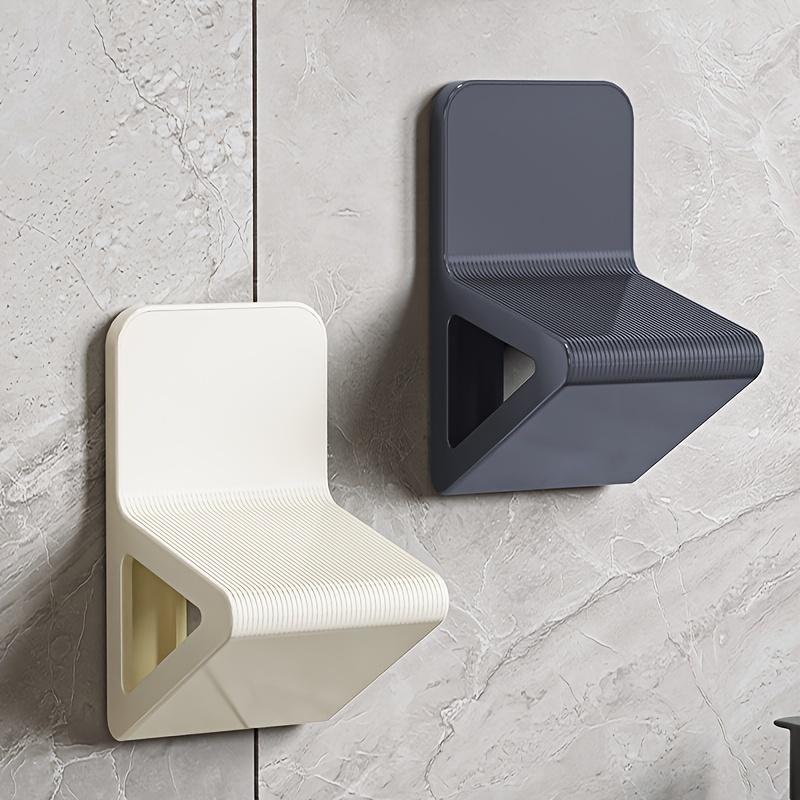 2 Stück Verstellbarer Wandmontage-Duschhocker - Wiederverwendbare Kunststoffstütze für Schwangere & ältere Menschen, Bequeme Fußstütze, Höhenverstellbar