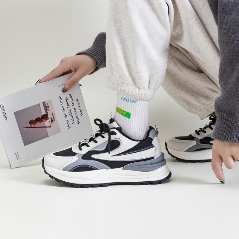 Popular - After Communication - Mesh Rubber Low Heel (less Than 3cm) Single Shoes Deep Mouth PU Sneakers Flat