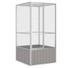 Vidaxl Aviary, Grey, 111X107X211.5 Cm, Galvanized Steel