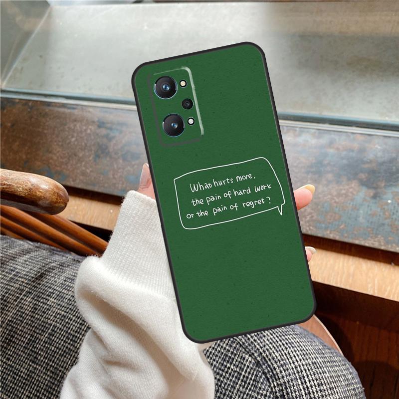 green aesthetic Case For Realme 15 Pro GT7 GT6 11 12 13 14 Pro Plus C55 C51 C53 C35 C33 C61 C65 C67 C71 C75