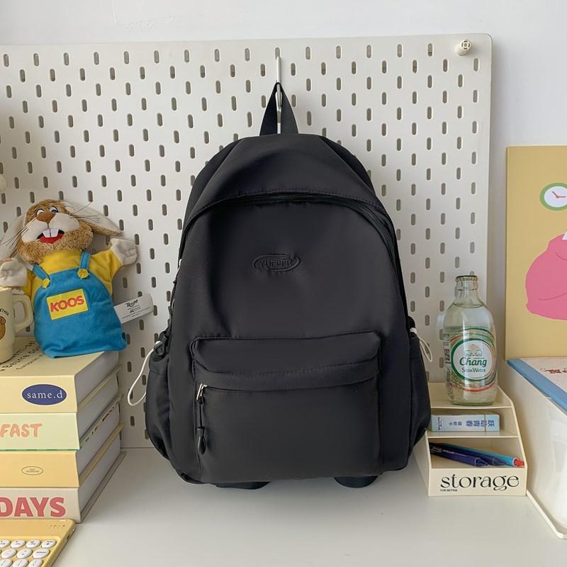 

Однотонный универсальный маленький школьный рюкзак для женщин в корейском стиле, студенческий мини-рюкзак для девушек, простой повседневный рюкзак высокой ценности