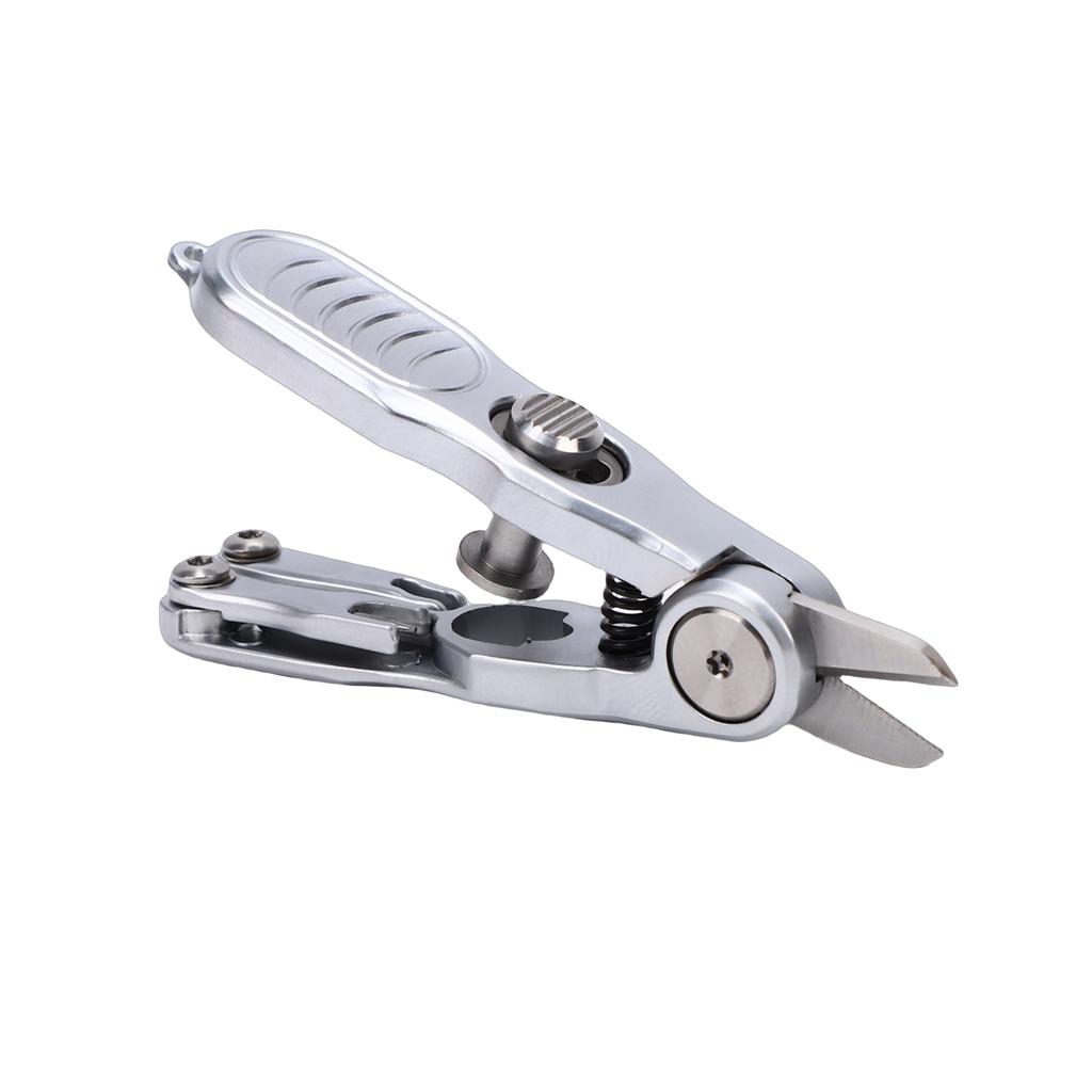 Fishing Line Cutter, Stainless Steel   Line Clippers, Portable   Line Scissors with Retractor, Hook Eye Cleaner and Knot Tying Tool, Angler F