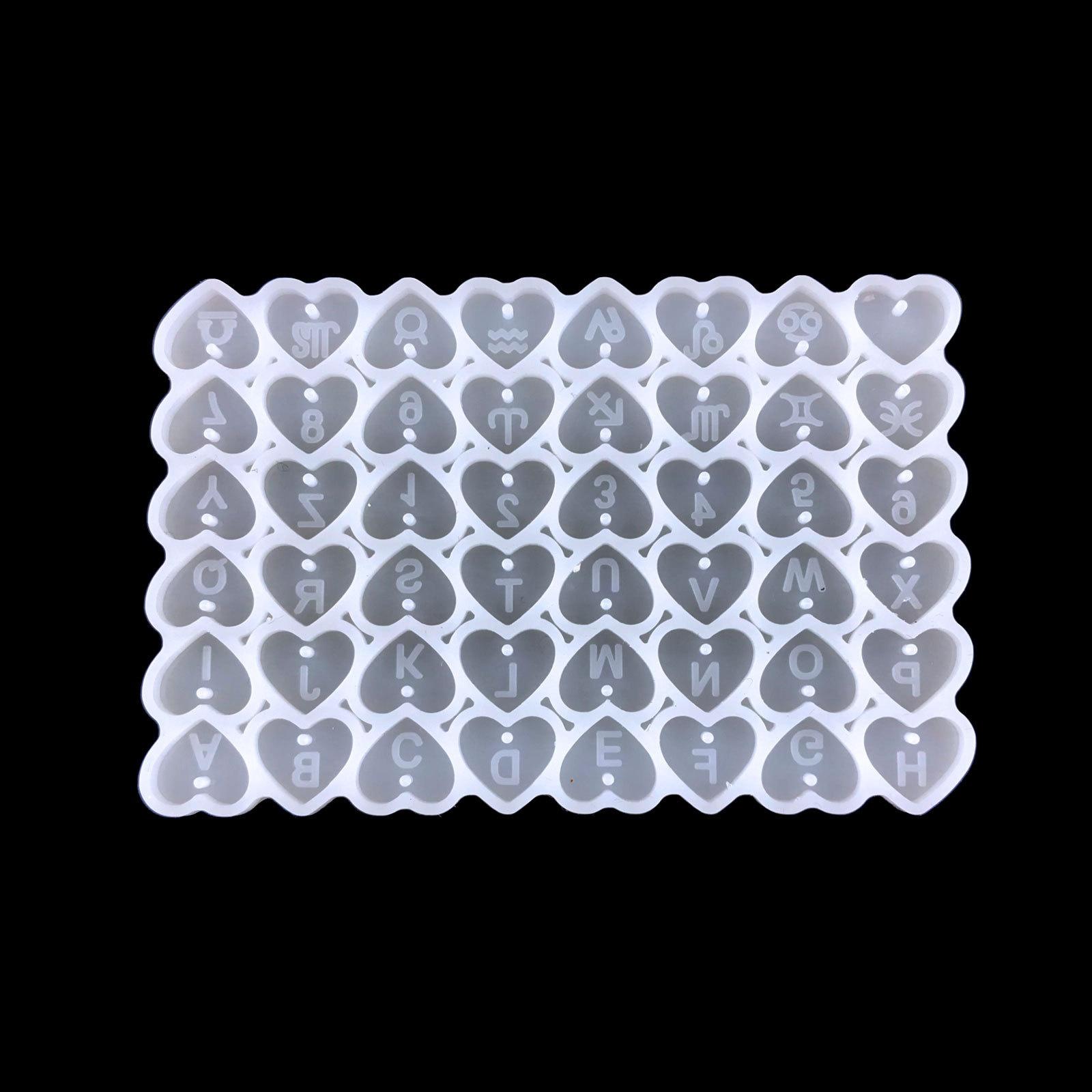 

Серьги в форме буквы в форме сердца, форма из смолы, созвездие, бабочка, число, ювелирные изделия, браслет, ожерелье, кулон, форма из эпоксидной смолы 1