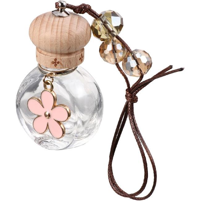 

1pc Pendant Car Diffusers for Essential Oils - Hanging Air & Perfume Bottle - Automatic Air Diffuser - Glass Bottle - Pink 1 Count (Pack of 1) синий