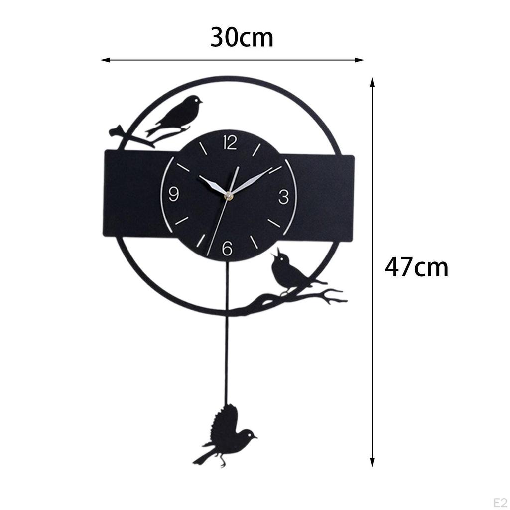 Minimalist Art Acrylic Wall Clock Ornament Silent Easy to Read Simple Round Decorative Hanging