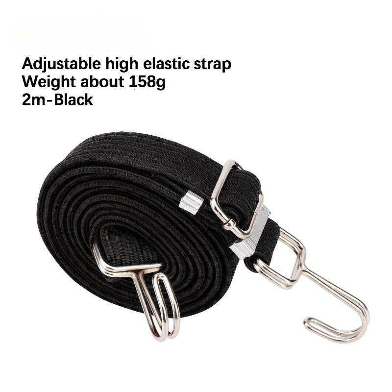 Bicycle Luggage Rope Mountain Bike Elastic Straps Cord Hooks Strong Elasticity Convenient To Carry Outdoor Tensioning Belts