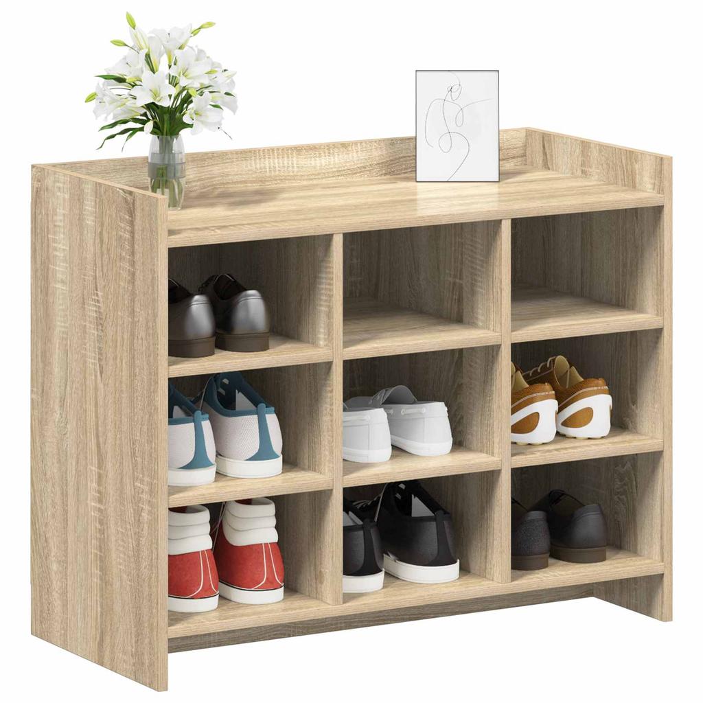 Shoe Cabinet in Sonoma Oak 85 x 39.5 x 70 cm Particleboard