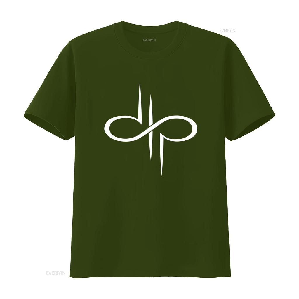 DTP Infinity Symbol T Shirt for Men and Women Available In Sizes S XXL Colors Black White Devin Townsend Project Vintage Soft