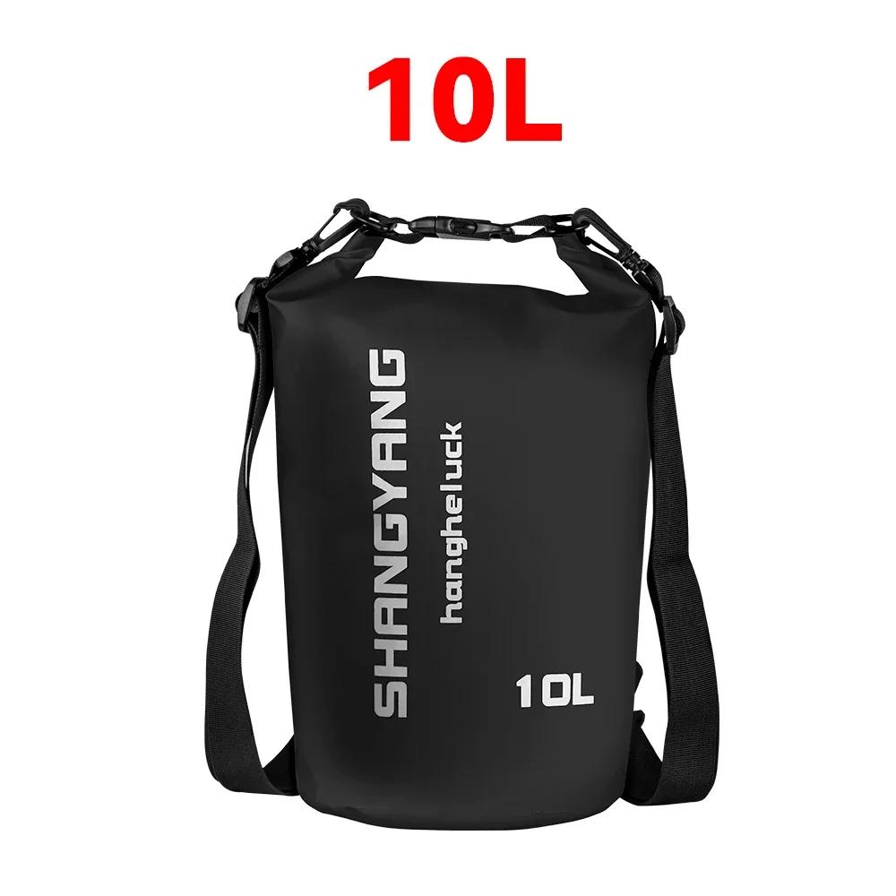 Waterproof Dry Bag 10L/20L/30L Outdoor Diving Foldable Storage Beach Swimming Bag Rafting River Ocean Backpack Motorcycle Bag