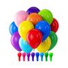 100er-Pack 12-Zoll Gemischte Regenbogen-Latex-Heliumballons Helle Farben für Geburtstag Babyparty Valentinstag Halloween Luftbeutel