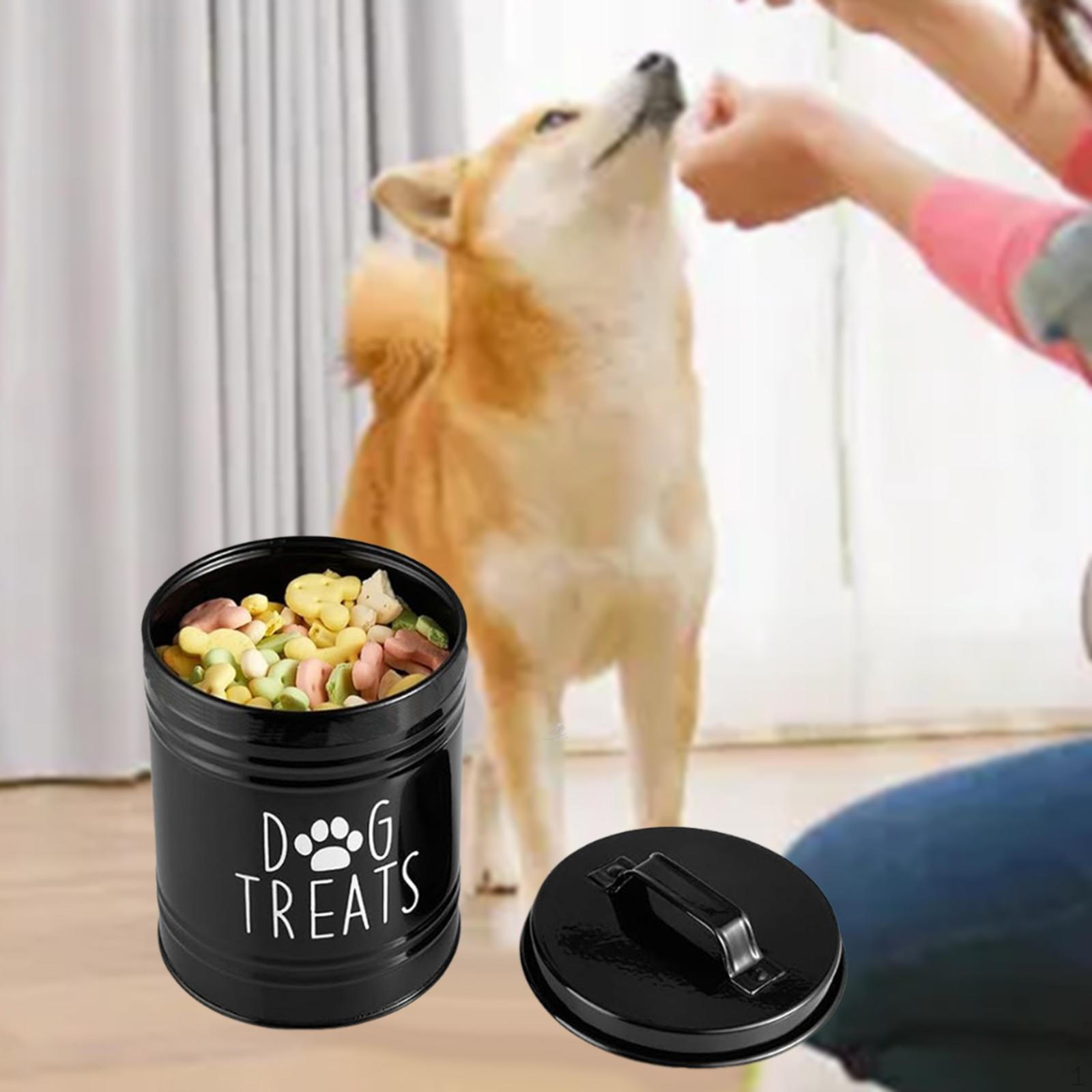 

Airtight Dog Food Storage Container Can Cute Gifts for Pet Owner Compact Sealed Large Capacity белый