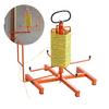 VEVOR Cable Dispenser, Floor or Stud Mounted, Wire Spool Rack, Portable Wire Rack Dispenser with Anti-Slip Metal Handle for Wiring Transport
