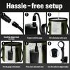 Portable Camping Shower with 6000mAh Gallon Folding Filtered Shower for Car Bathing Outdoor Camping Shower Pump Battery, 5.3 Bucket, Head, Hiking/RV,