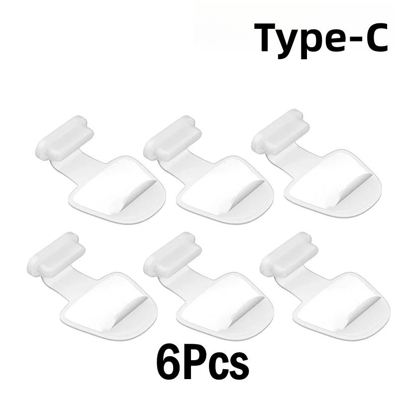 6PCS Silicone Phone Dust Plug Charging Port Protector Type-C Smart Phone Accessories Dust Plug