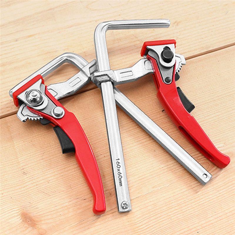 AEE4-Quick Ratchet Track Clamps Woodworking Track Clamps For Sanding, Cutting Ratchet Track Clamp